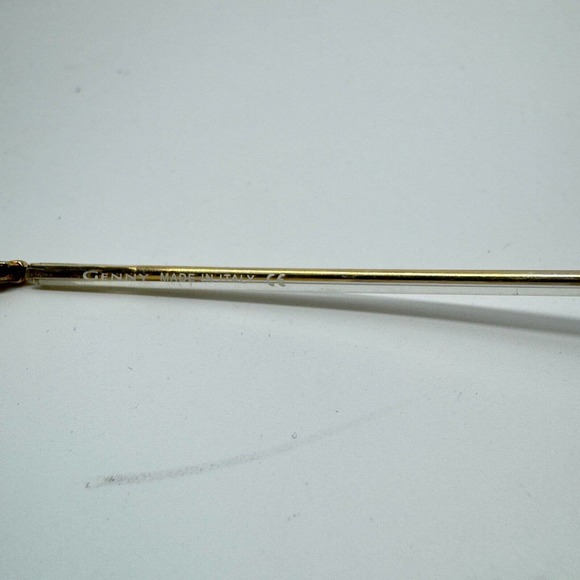 GENNY MOD.748-B 5001 Eyeglasses Frame Italy Half Rim 51-18-135 Gold/Clear H9974 - Picture 6 of 7